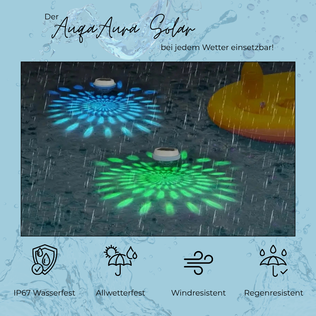 AquaAura Solar - Lass deinen Pool mit der Kraft der Sonne erleuchten