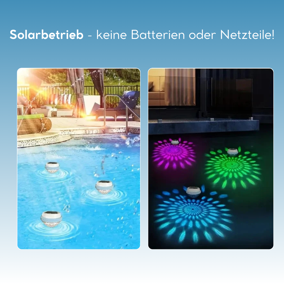AquaAura Solar - Lass deinen Pool mit der Kraft der Sonne erleuchten