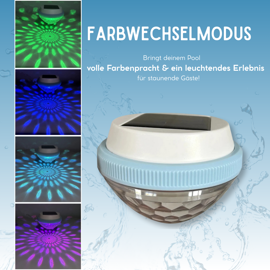 AquaAura Solar - Lass deinen Pool mit der Kraft der Sonne erleuchten