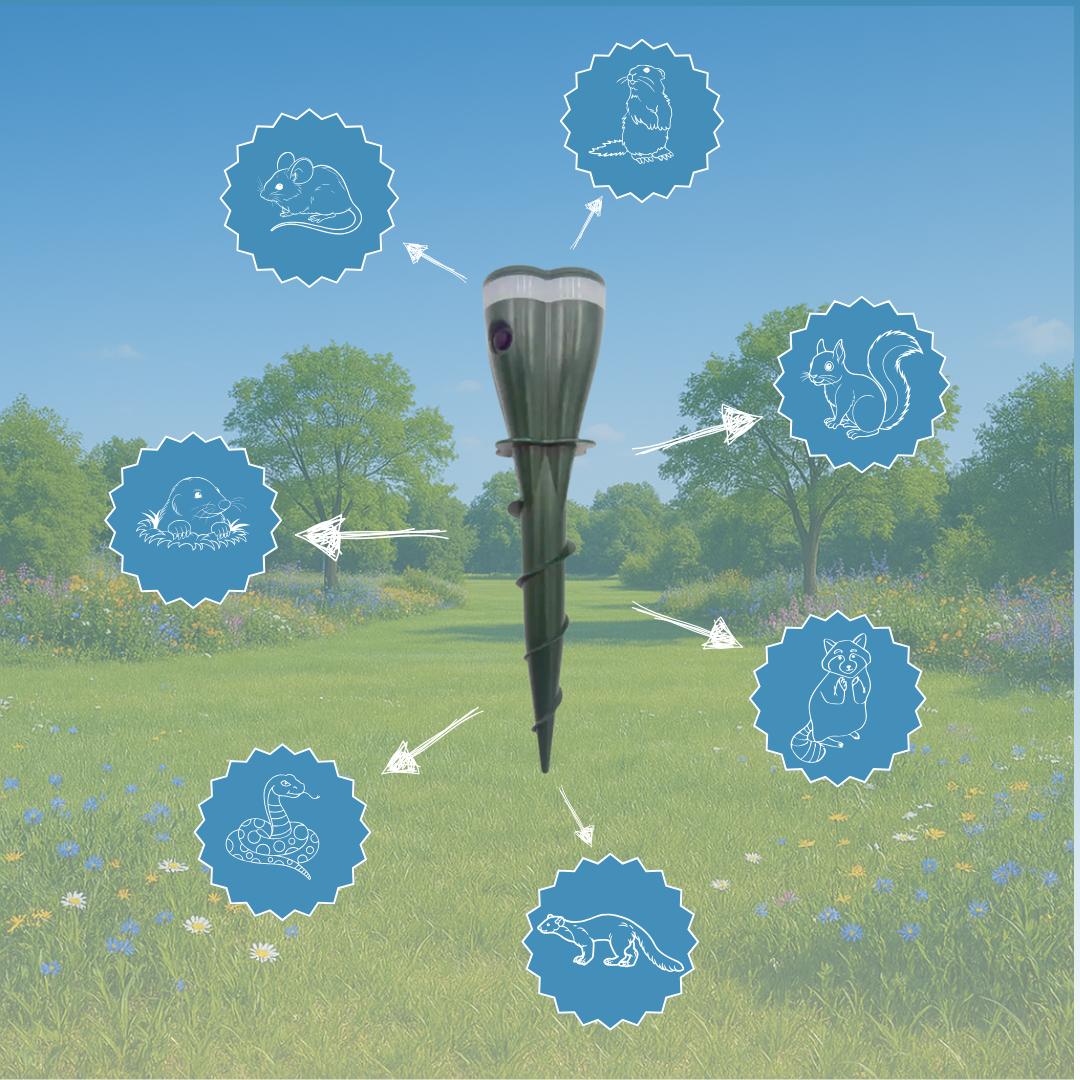 TerraVibe - Der erste solarbetriebene Vibrations-Repeller