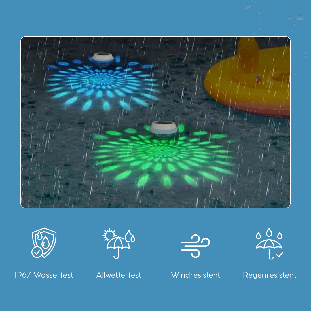 AquaAura Solar - Lass deinen Pool mit der Kraft der Sonne erleuchten